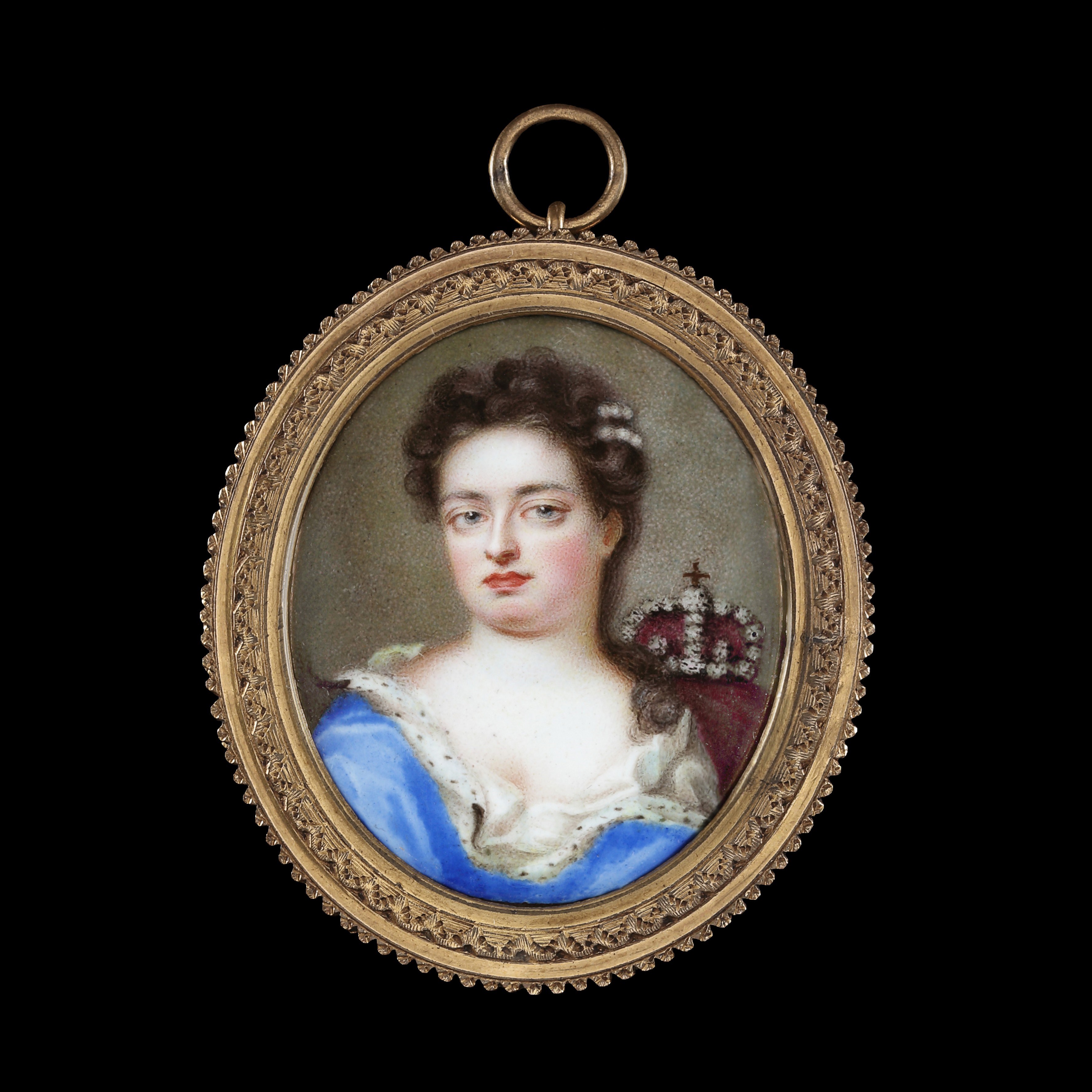 Portrait enamel of Queen Anne (1665-1714)